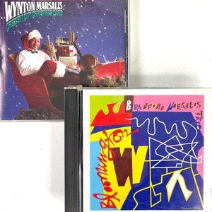 Branford Wynton Marsalis 2 CD Bundle Bloomington + Crescent City Christmas Card